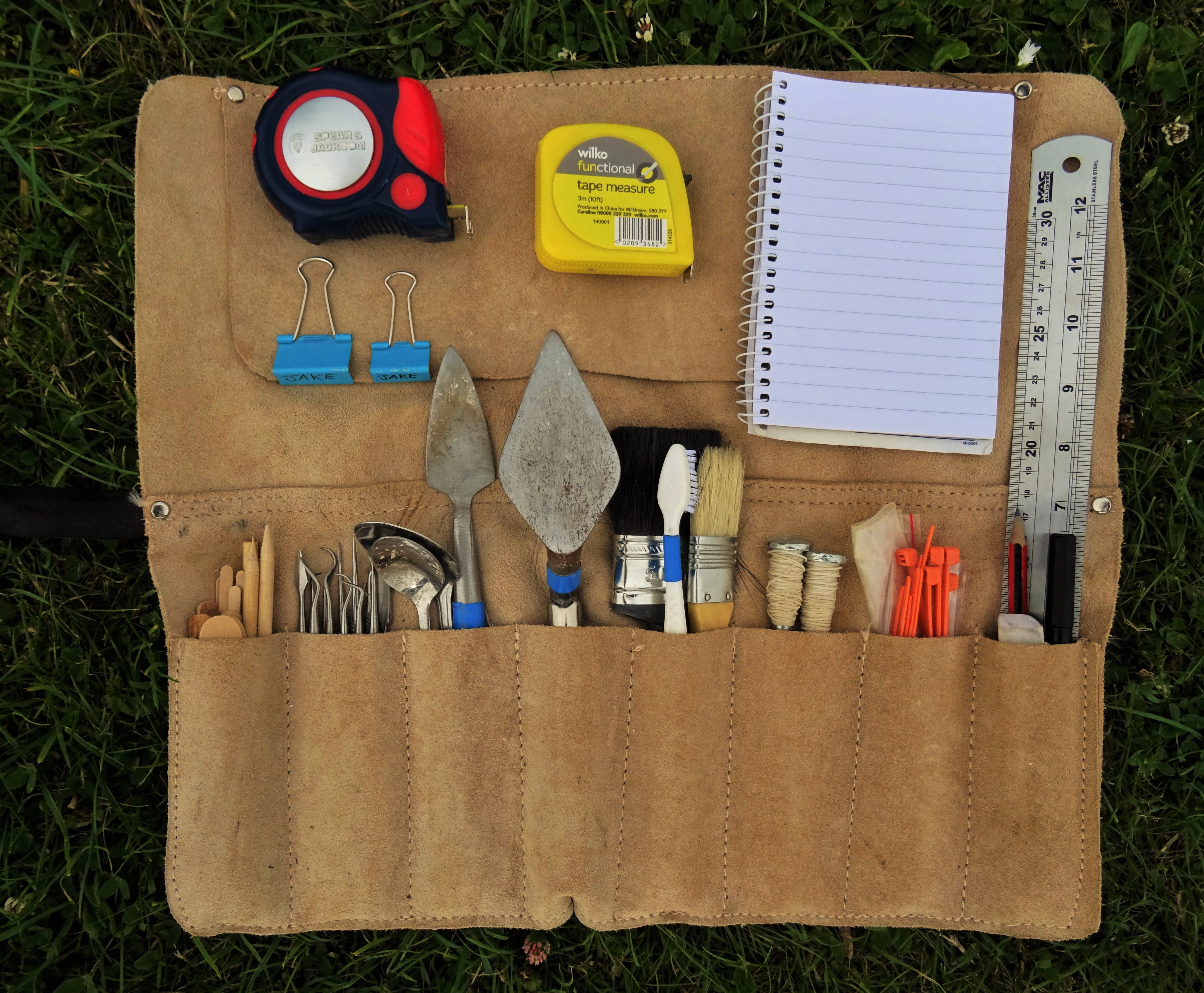 prodding tool, archaeological surveying equipment, les... An Archaeology Tool Roll: Equipment to take on site – F A C E T S