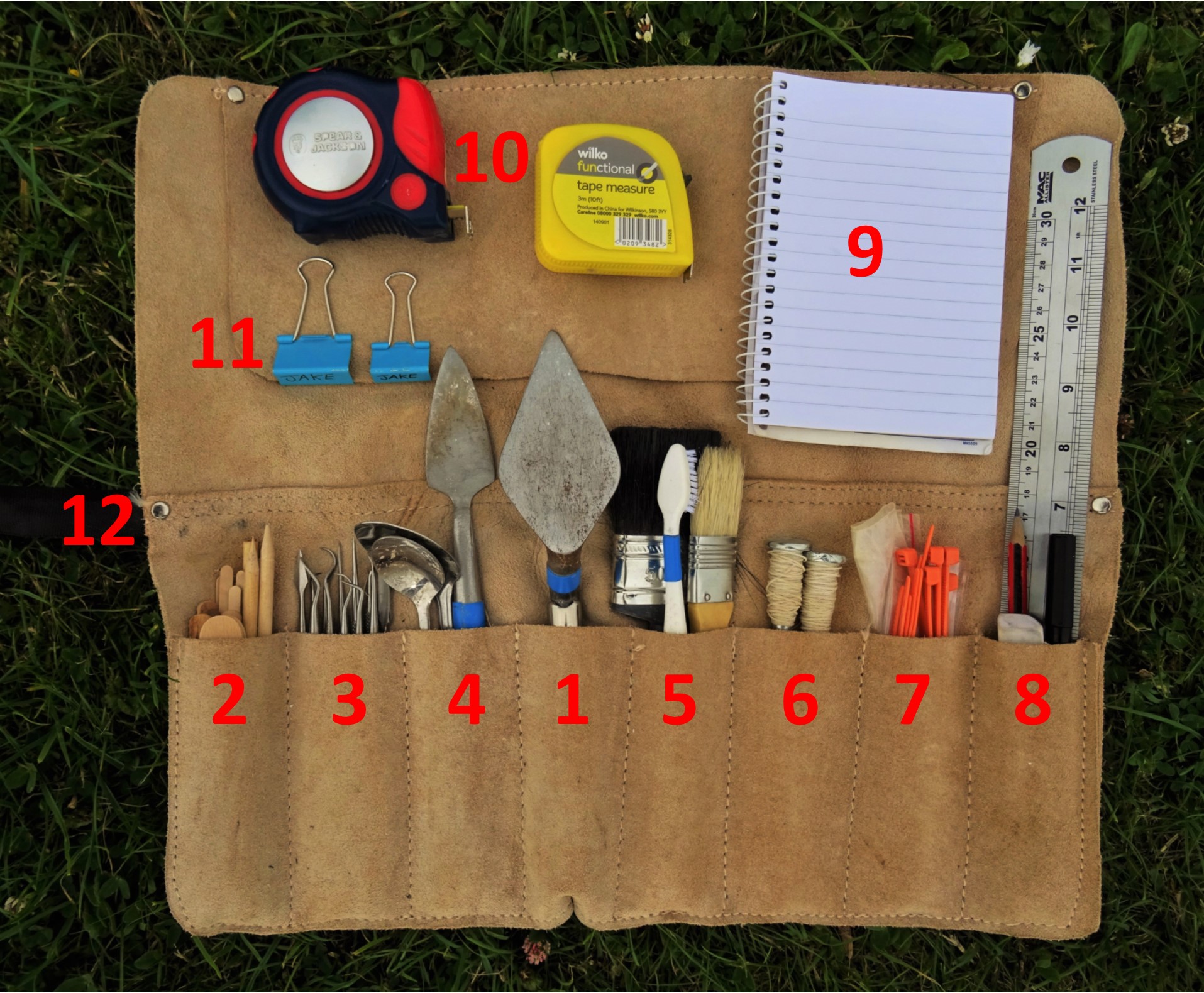 An Archaeology Tool Roll: Equipment to take on site – F A C E T S
